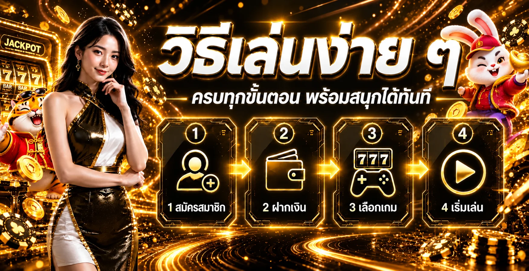 ขั้นตอนสมัคร ฝากเงิน เลือกเกม และเริ่มเล่นบน TM888
